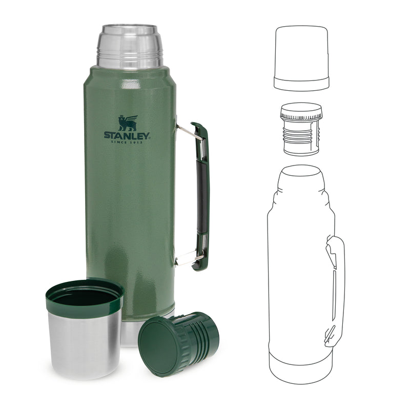 Stanley Classic Legendary Bottle 1L Hammertone Green