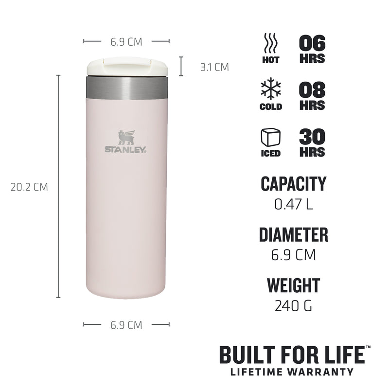 Stanley AeroLight™ Transit Mug 470ml Rose Quartz Metallic