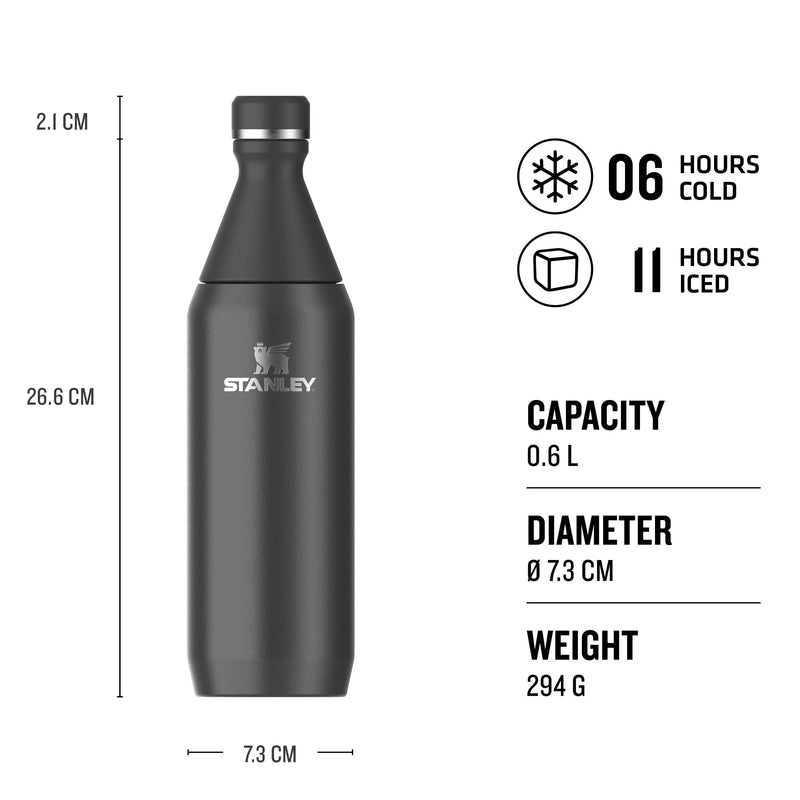 Stanley All Day Slim Bottle 600ml Black