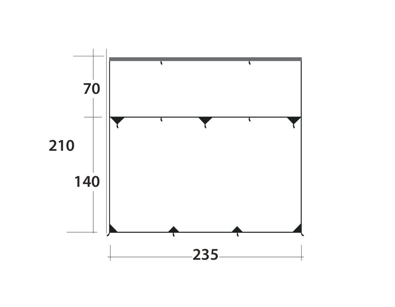 Outwell Hillcrest Tarp Canopy 2025