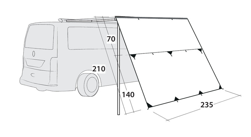 Outwell Hillcrest Tarp Canopy 2025