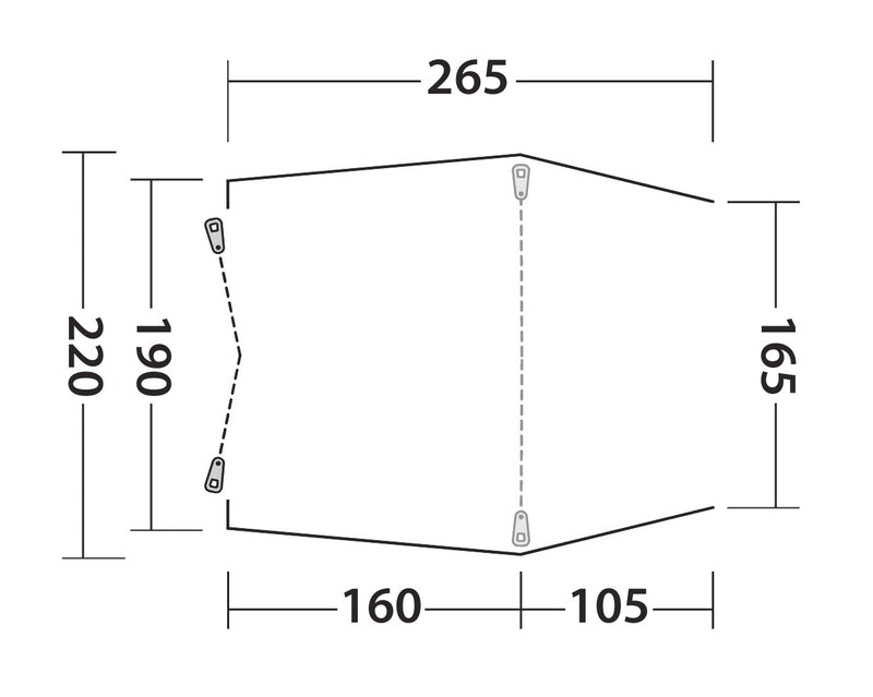 Outwell Sandcrest S Tailgate Awning 2025