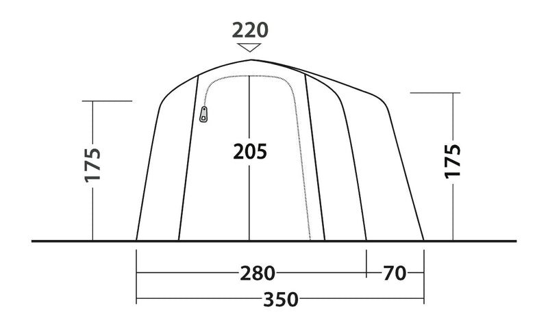 Outwell Montana 4 Air Inflatable Tent 2025