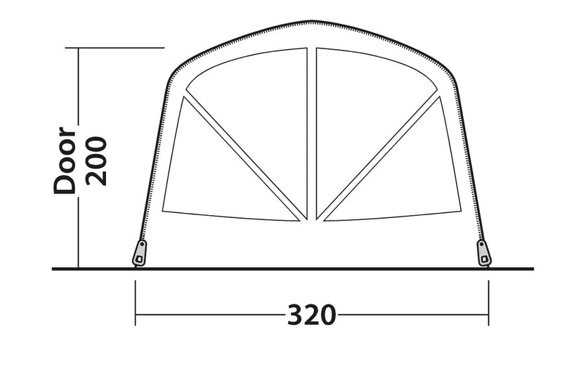 Outwell Nashville 5 Air TC Inflatable Tent 2025