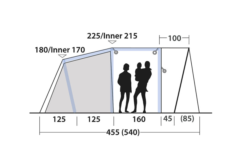 Outwell Nashville 5 Air TC Inflatable Tent 2025