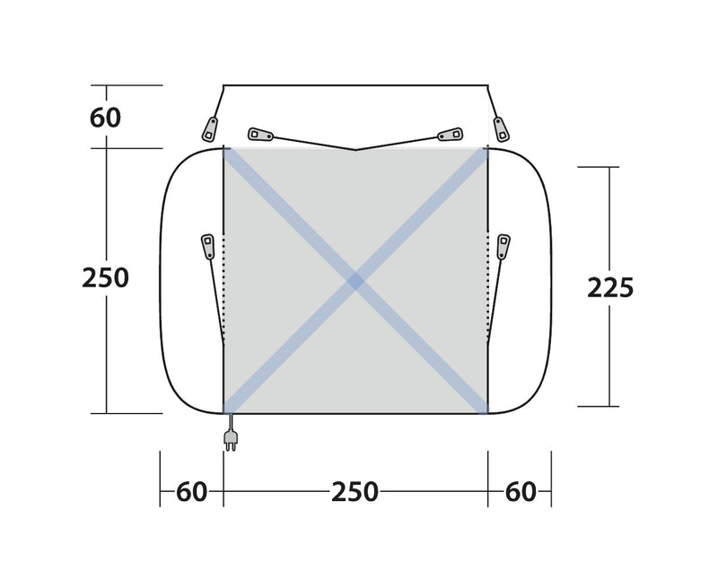 Outwell Daytona Air Driveaway Awning 2025