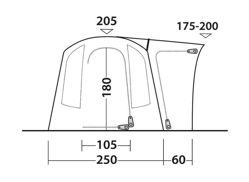 Outwell Daytona Air Driveaway Awning 2025 - Pre-Order