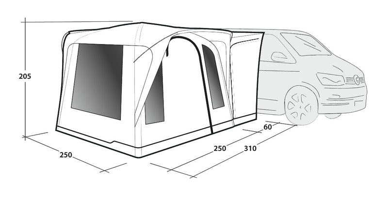 Outwell Daytona Air Driveaway Awning 2025