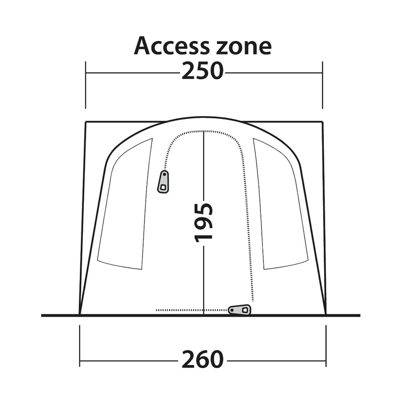 Outwell Santa Monica Air Driveaway Awning 2025