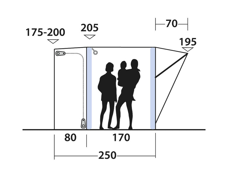 Outwell Santa Monica Air Driveaway Awning 2025