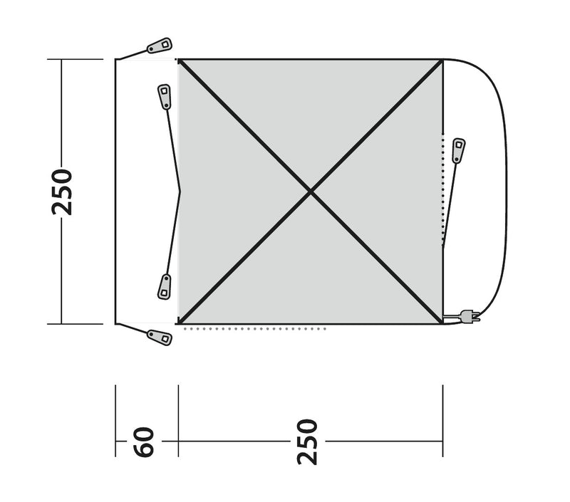 Outwell Pine Hills Driveaway Awning 2025 - Pre-Order