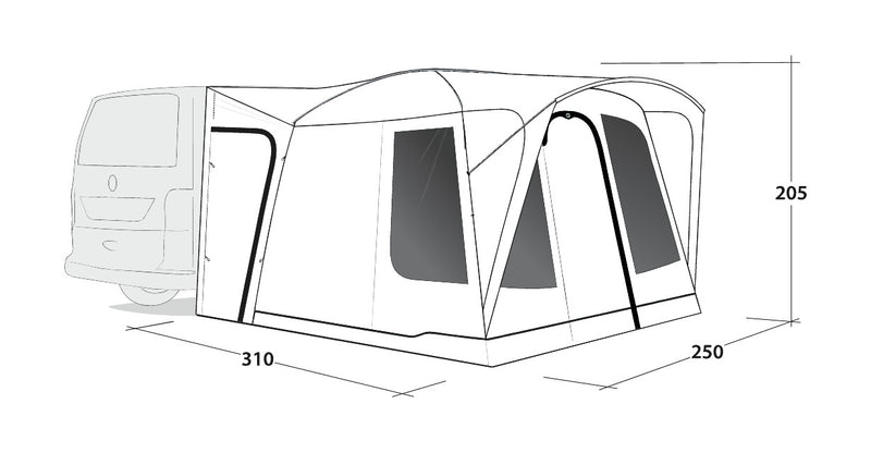 Outwell Pine Hills Driveaway Awning 2025 - Pre-Order