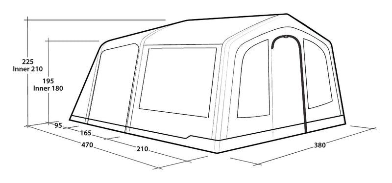 Outwell Michigan 4 Air Inflatable Tent 2025 - Pre-Order