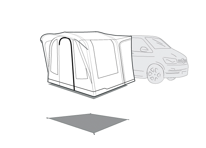 Outwell Santa Monica Air Awning Footprint Groundsheet 2025 - Pre-Order