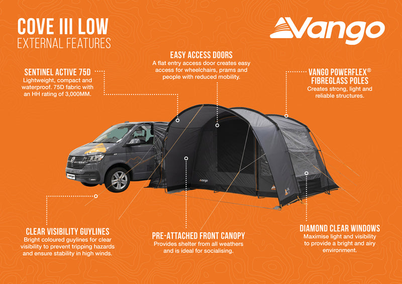 Vango Cove III Low Drive-away Awning 2025 - Pre-Order