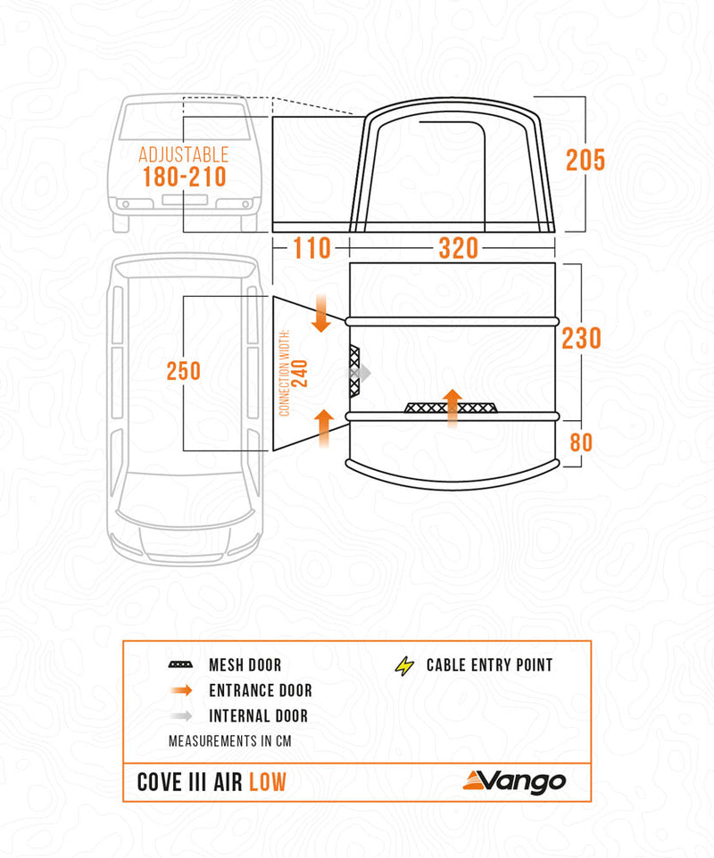 Vango Cove III Air Low Drive-away Awning 2025 - Pre-Order