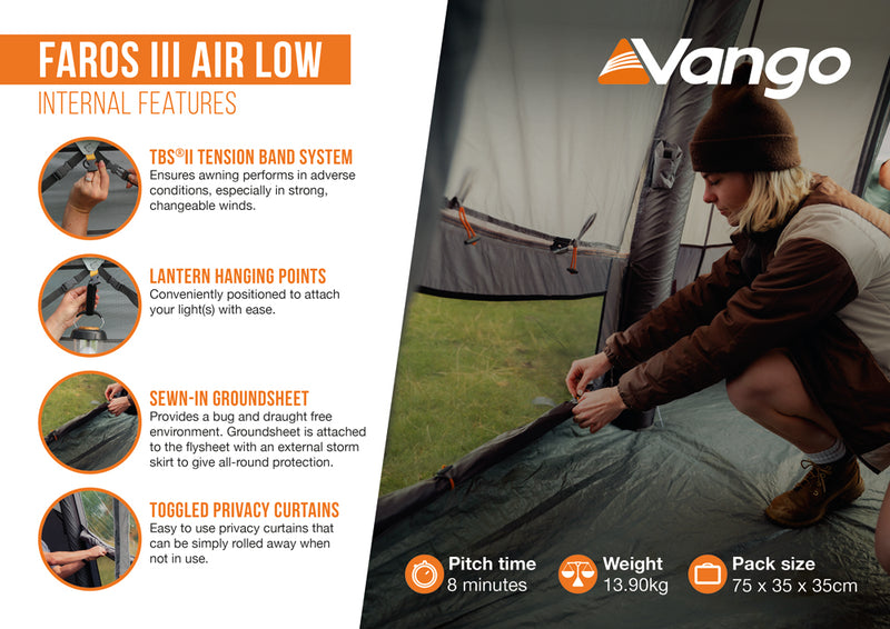 Vango Faros III Air Low Drive-away Awning 2025 - Pre-Order