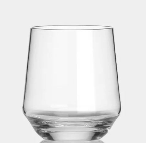 Short Polycarbonate Clear Tumblers 12oz (Pack of Two)