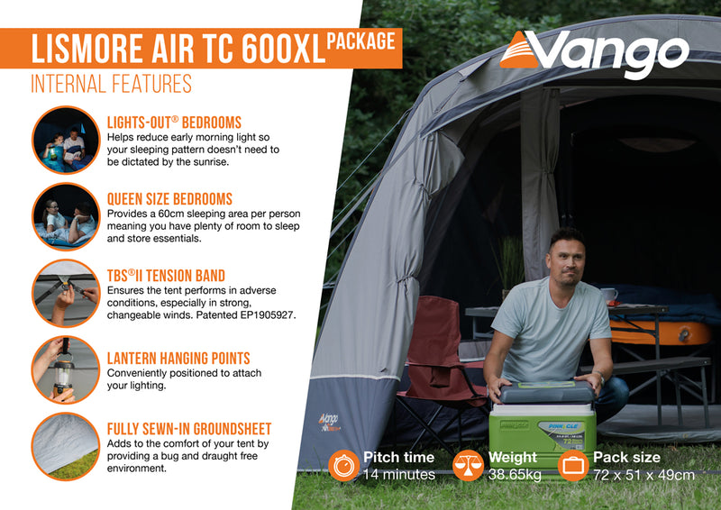 Vango Lismore 600XL Air TC Tent Package 2025 - Pre-Order