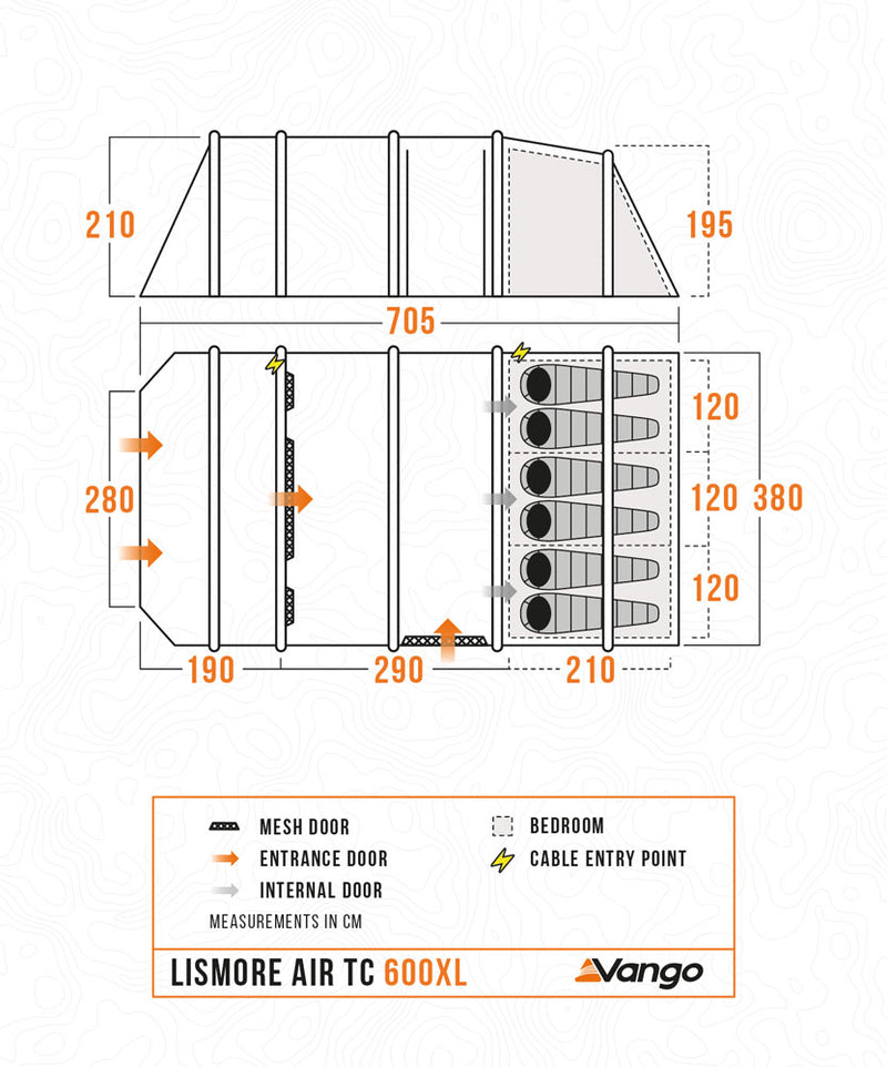 Vango Lismore 600XL Air TC Tent Package 2025 - Pre-Order