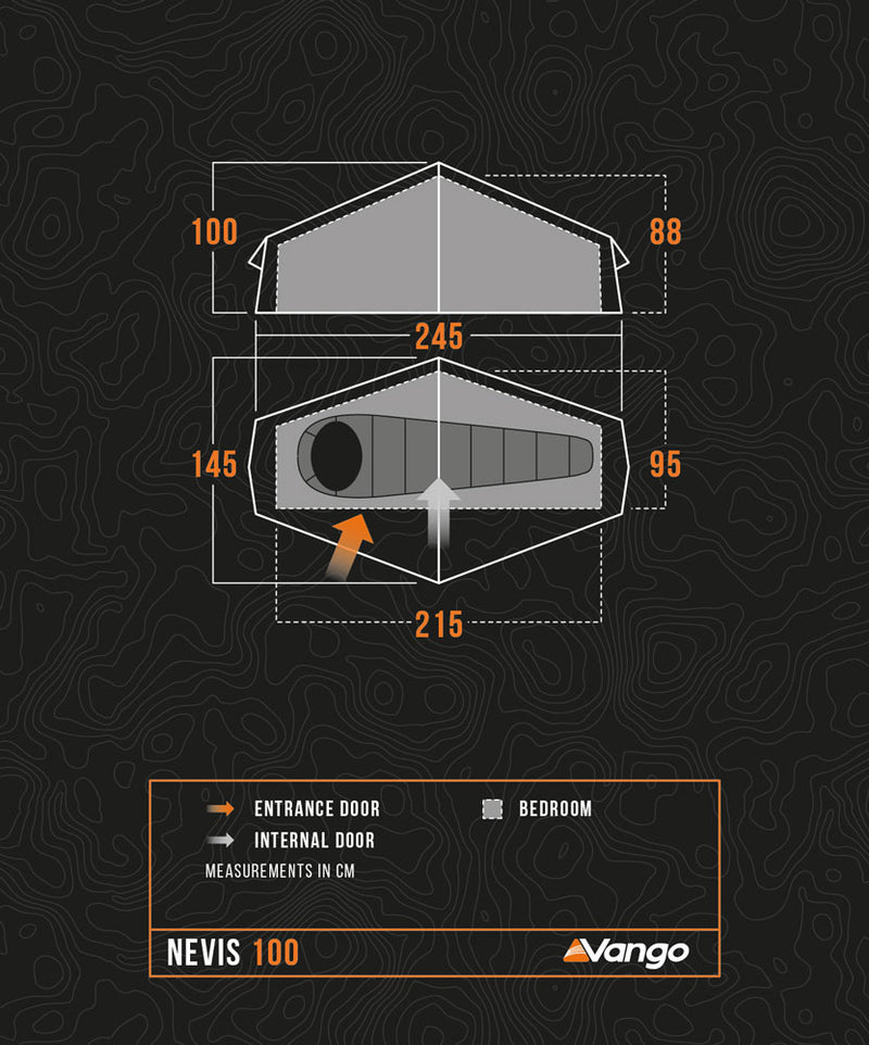 Vango Nevis 100 Backpacking Tent 2025