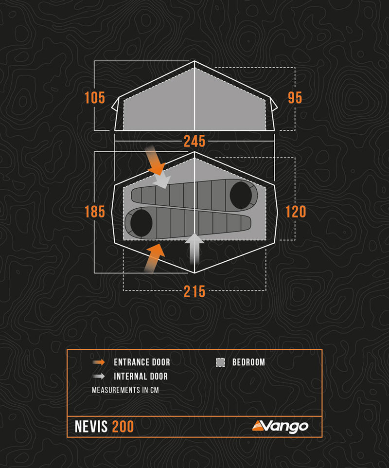 Vango Nevis 200 Backpacking Tent 2025