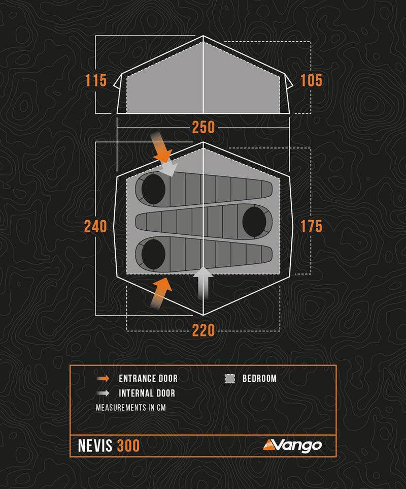 Vango Nevis 300 Backpacking Tent 2025 - Pre-Order