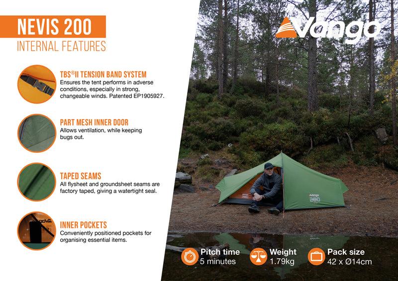 Vango Nevis 200 Backpacking Tent 2025