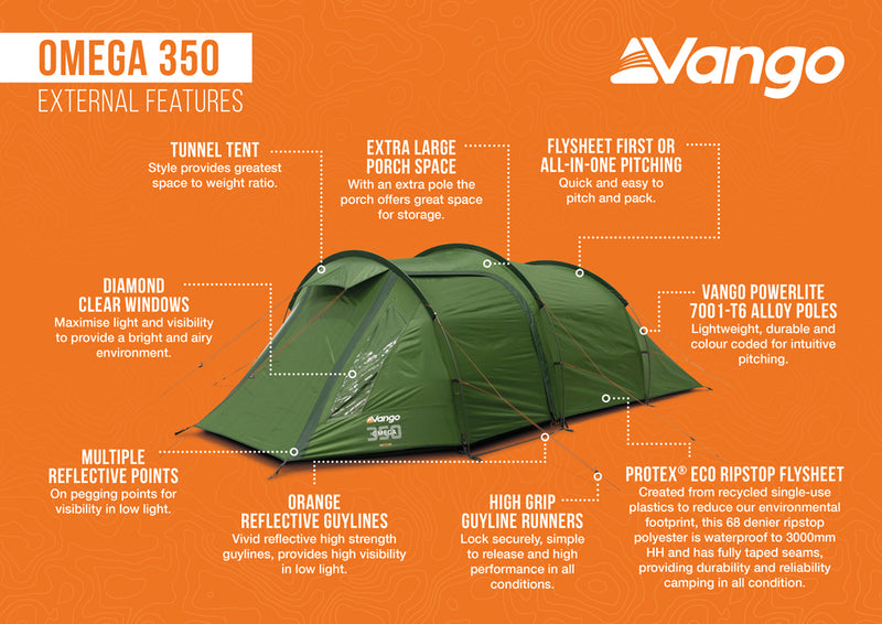 Vango Omega 350 Backpacking Tent 2025 - Pre-Order