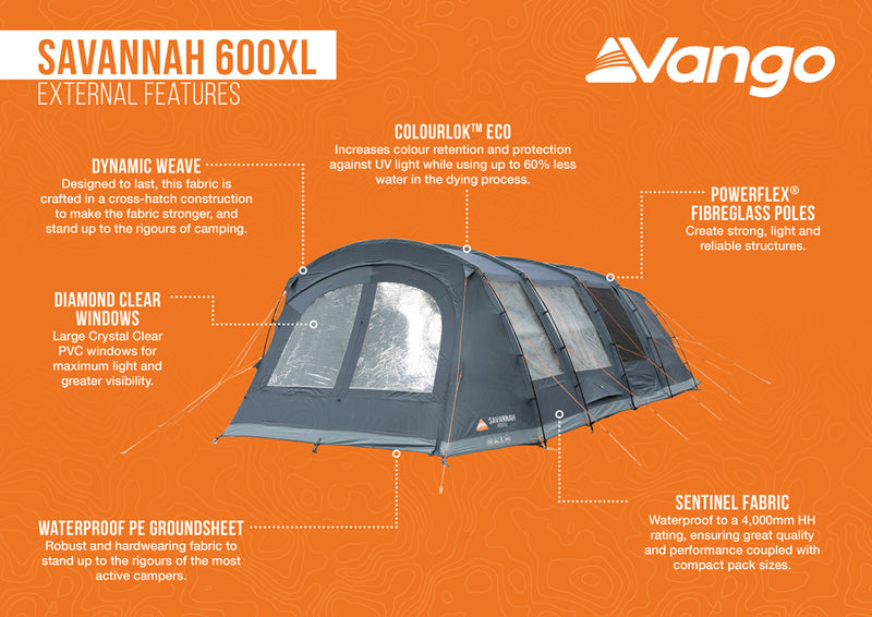 Vango Savannah 600XL Tent Package 2025