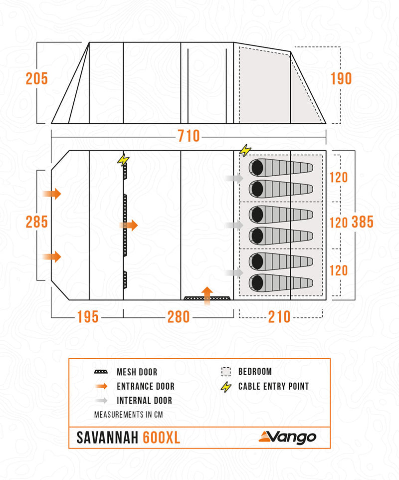 Vango Savannah 600XL Tent Package 2025