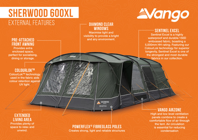 Vango Sherwood 600XL Tent Package 2025 - Pre-Order