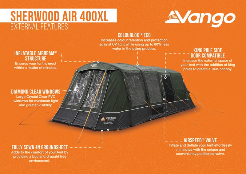 Vango Sherwood Air 400XL Tent Package 2025 - Pre-Order