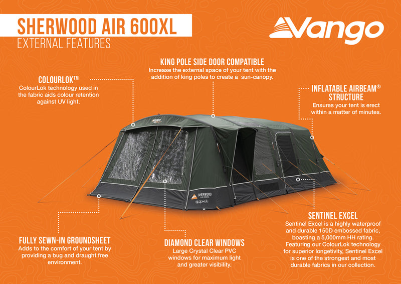 Vango Savannah Air 600XL Tent Package 2025 - Pre-Order