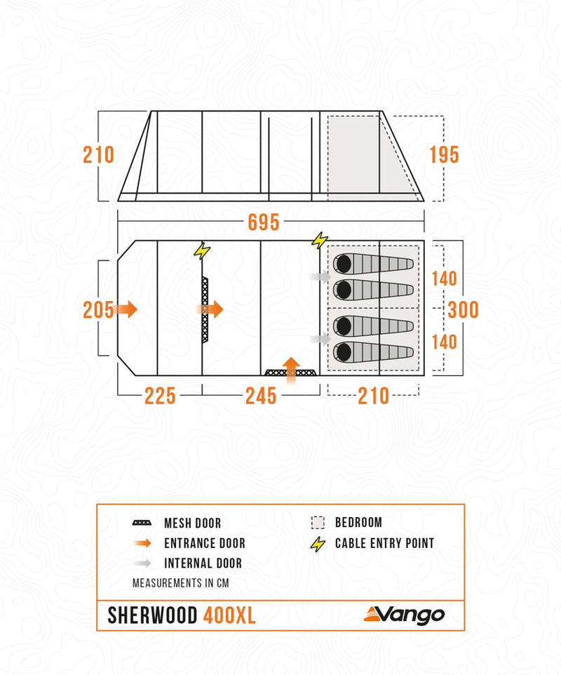 Vango Sherwood 400XL Tent Package 2025 - Pre-Order