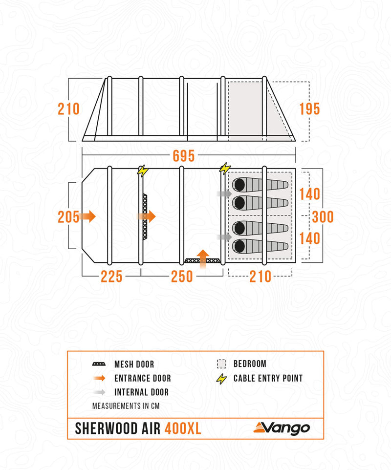 Vango Sherwood Air 400XL Tent Package 2025 - Pre-Order