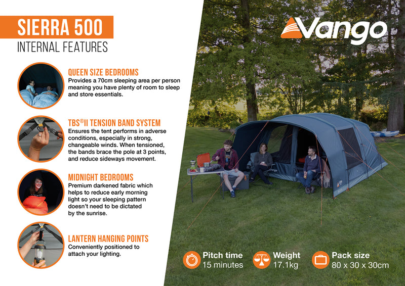 Vango Sierra 500 Tent 2025 - Pre-Order