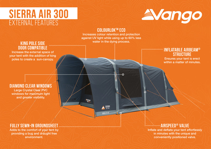 Vango Sierra Air 300 Tent 2025 - Pre-Order