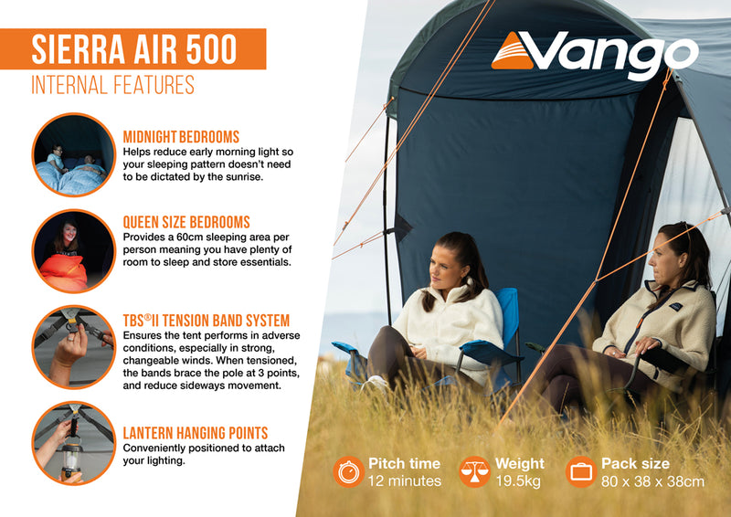 Vango Sierra Air 500 Tent 2025 - Pre-Order