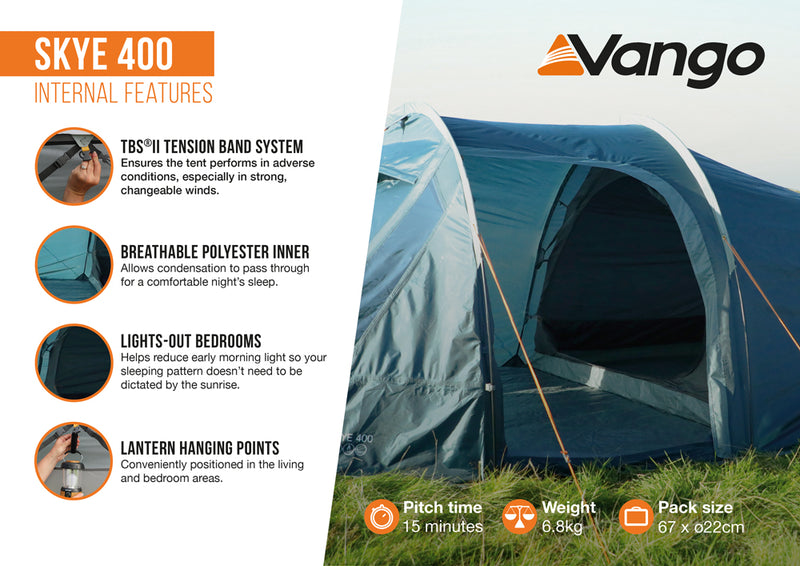 Vango Skye 400 Tent Deep Blue 2025 - Pre-Order