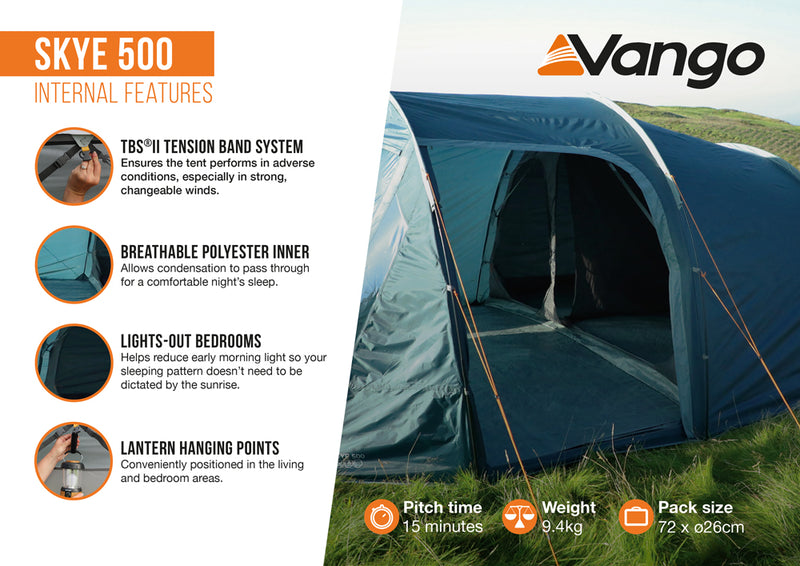 Vango Skye 500 Tent Deep Blue 2025 - Pre-Order