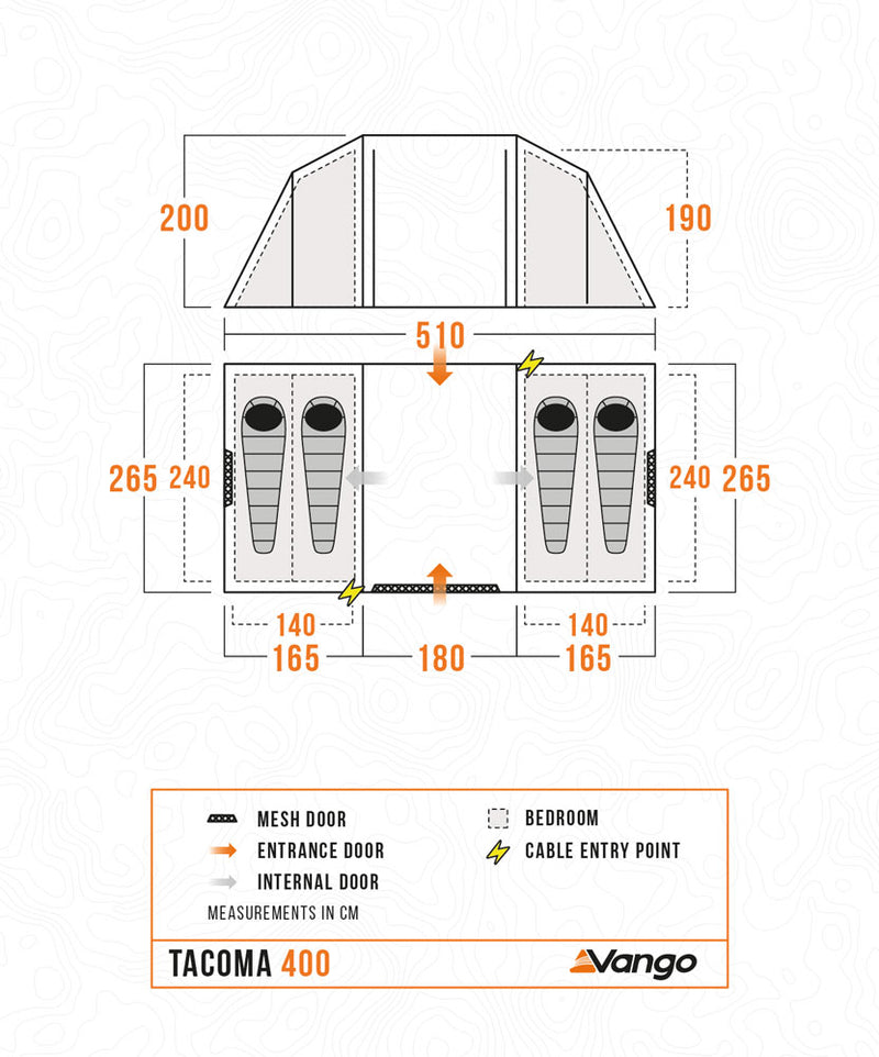 Vango Tacoma 400 Tent Package 2025 - Pre-Order