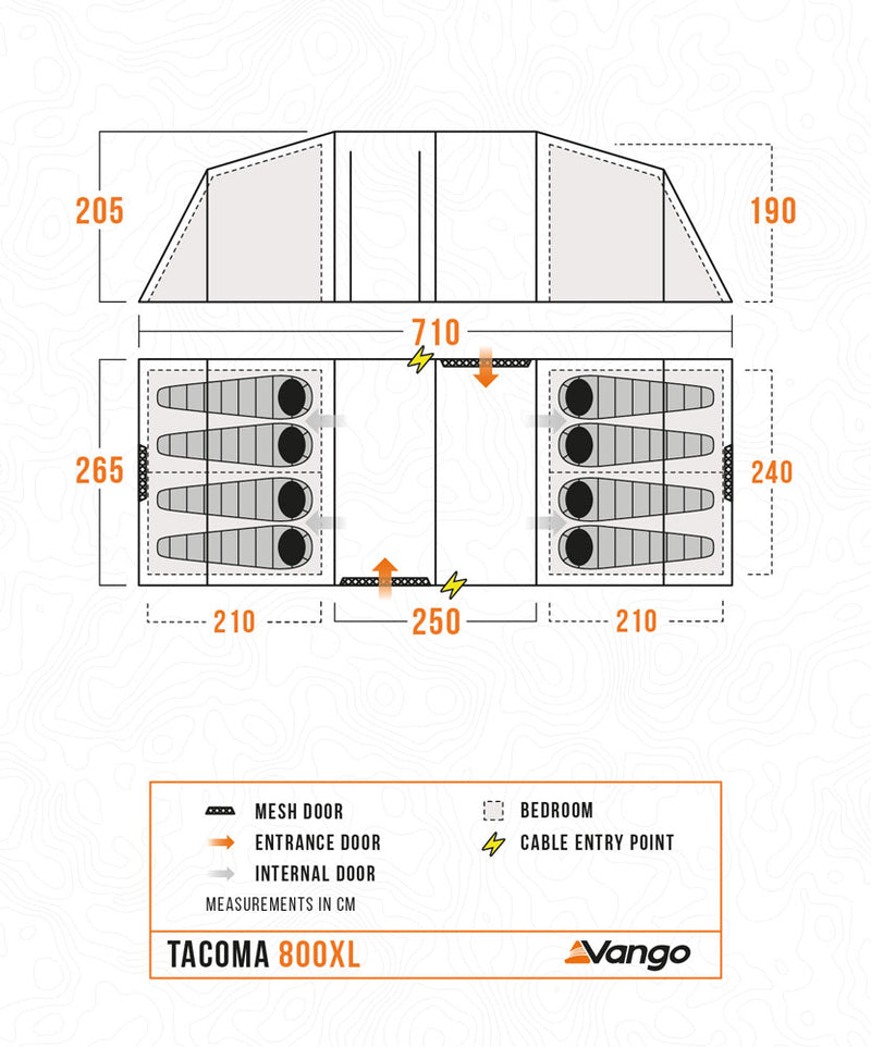 Vango Tacoma 800XL Tent Package 2025 - Pre-Order