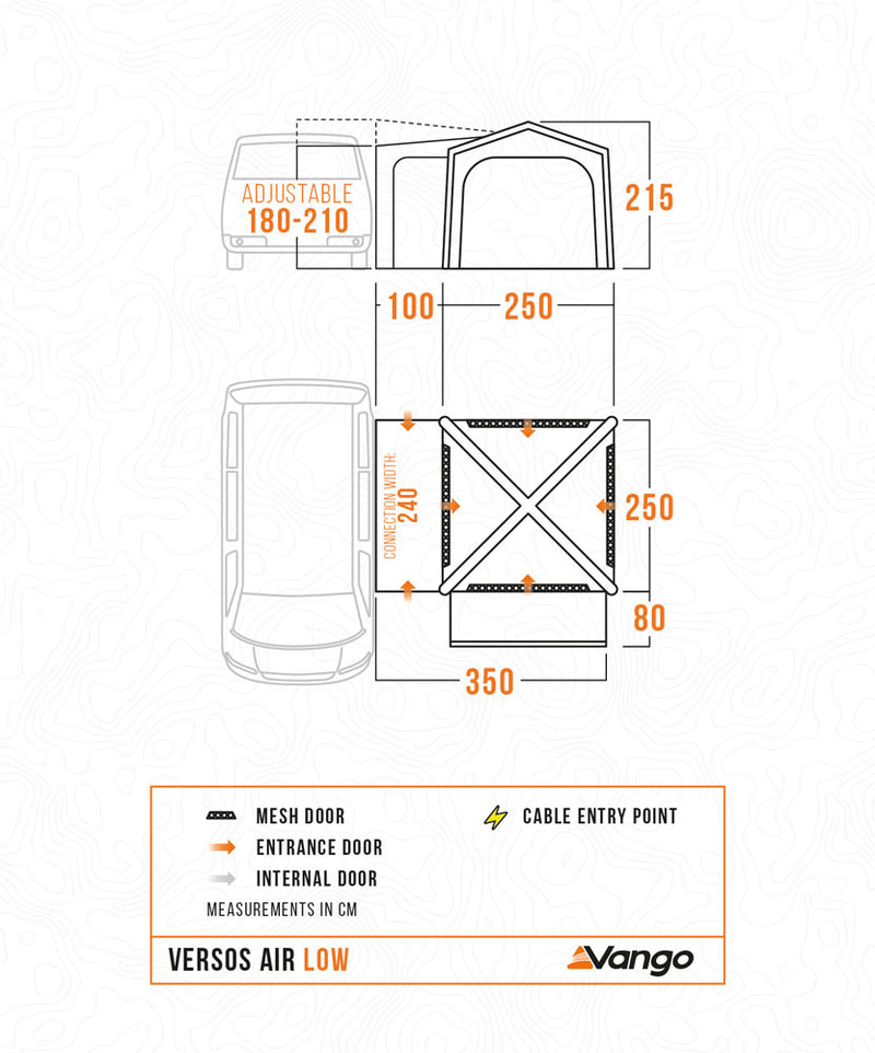 Vango Versos Air Low Drive-away Awning 2025 - Pre-Order