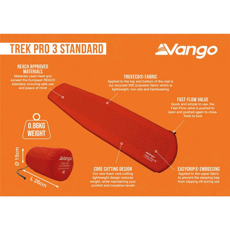 Vango trek 3 standard hotsell sleeping mat