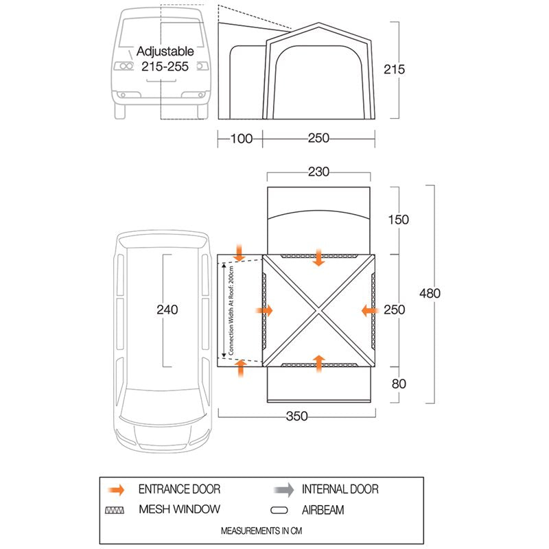 Vango Versos Air Mid Drive-away Awning 2024