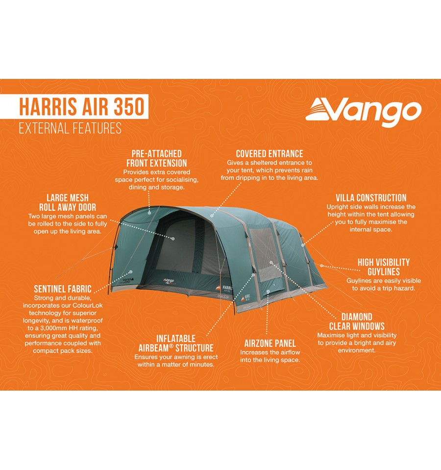 Vango air outlet tents