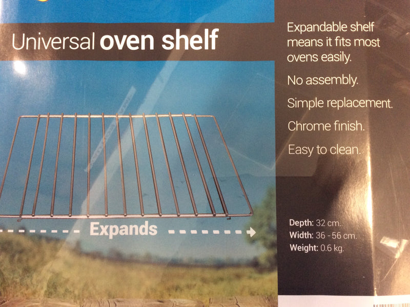 Universal oven shelf